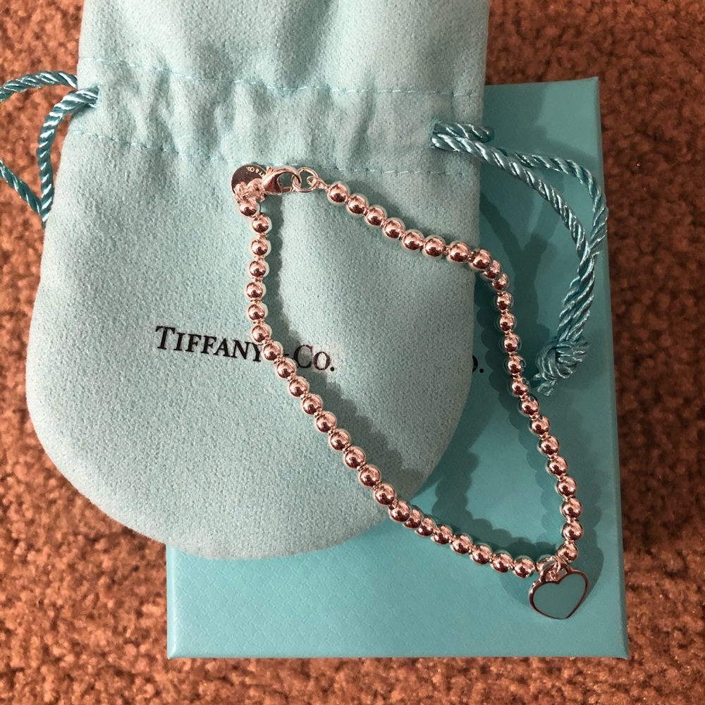 Tiffany Heart Bead Bracelet